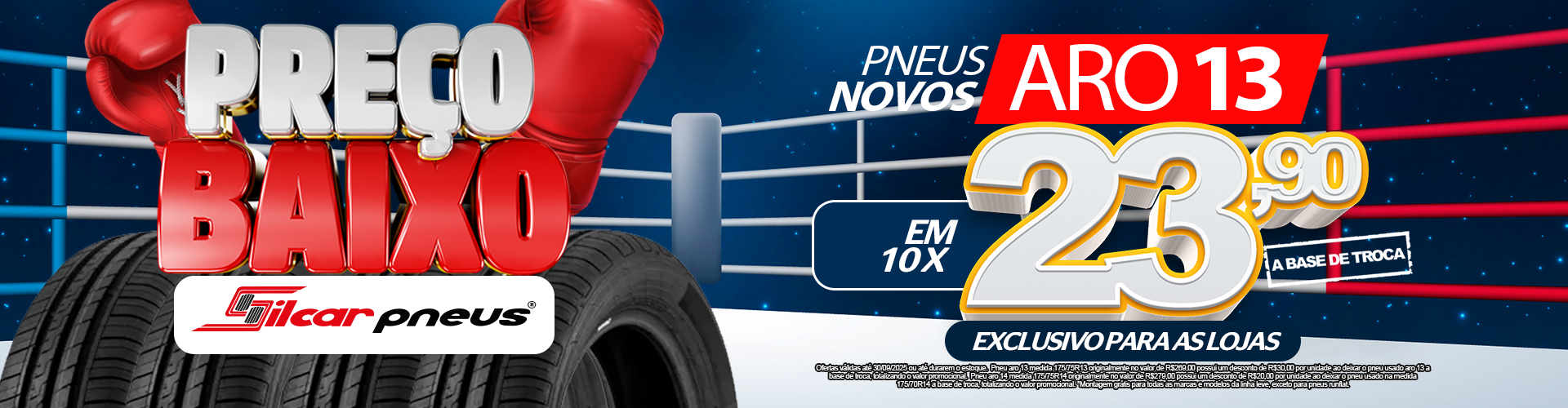 Pneus em promoção