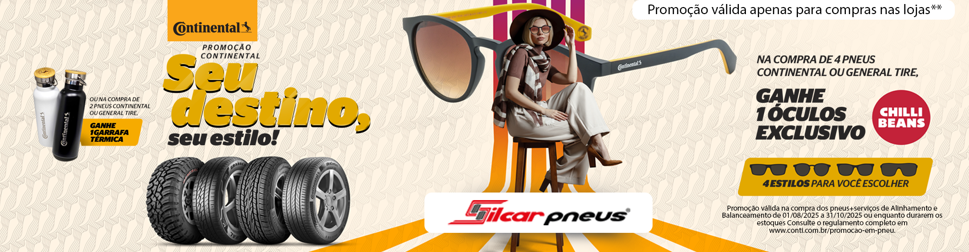 Parceria Continental e Chilli Beans
