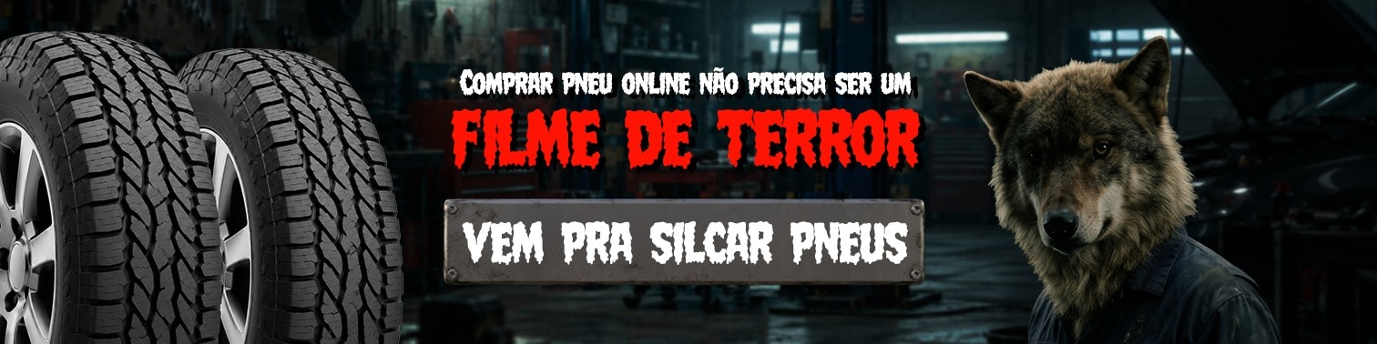 Não deixe que a sua troca de pneus vire um filme de terror; compre na Silcar Pneus.